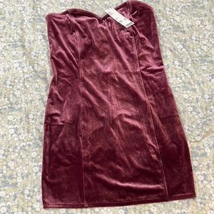 Light Before Dark M Velvet Mini Dress